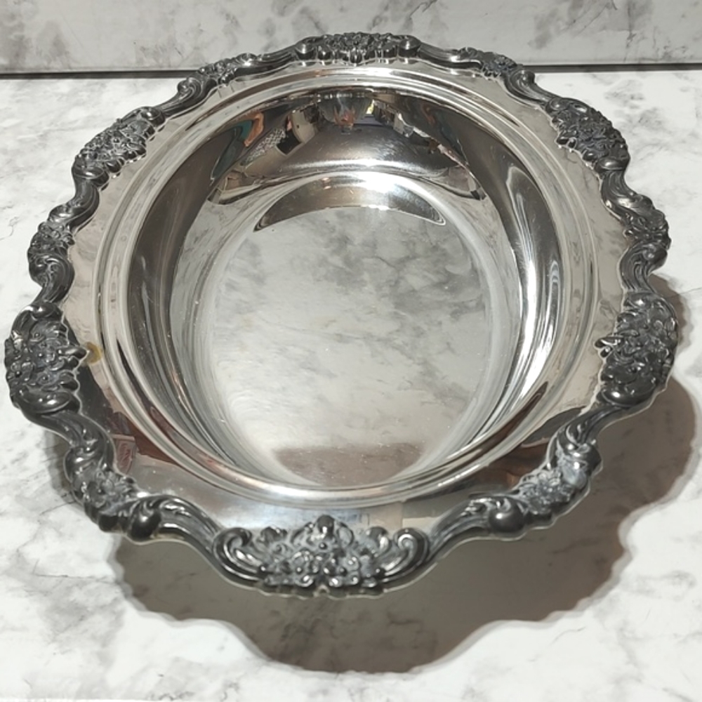 Lancaster EPCA Floral silver plate by Poole
